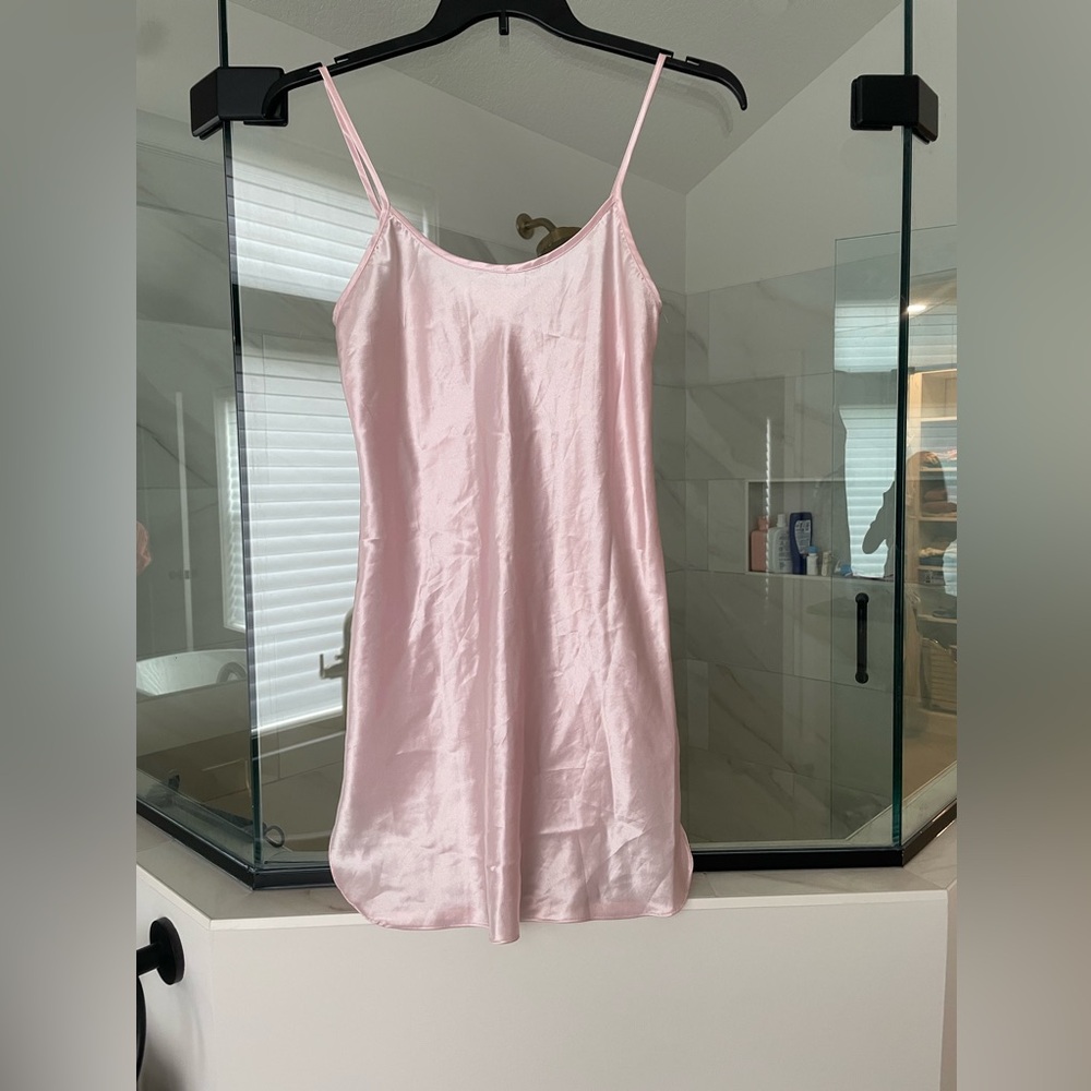 Secret Treasures Light Pink Satin Slip Chemise